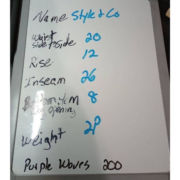 Style and Co Jeans Ladies 20W Slim Leg Dark Wash - Picture 7 of 7